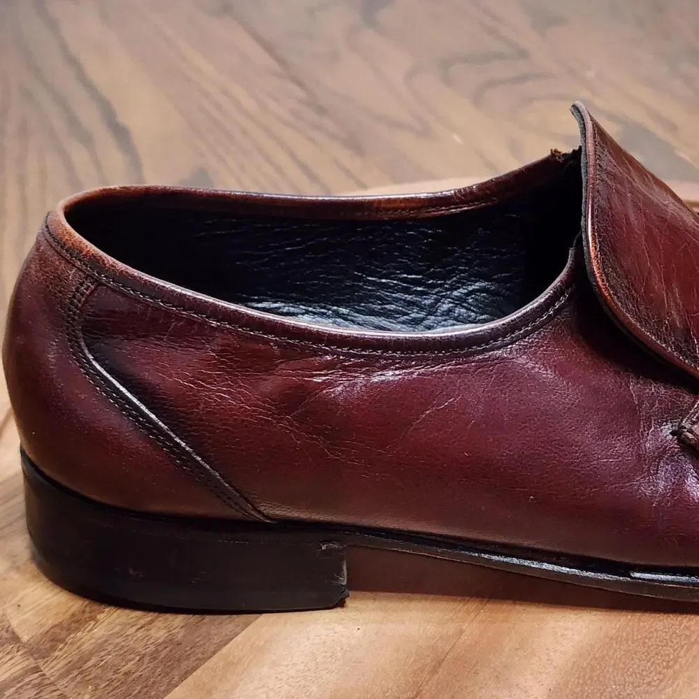 Florsheim Dress Shoes Mens Size 11 F Brown Leather Tassel Slip On Square Toe